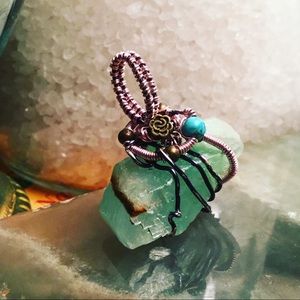 ‼️ONEHOURSALE‼️Boho style rustic Amazonite pendant